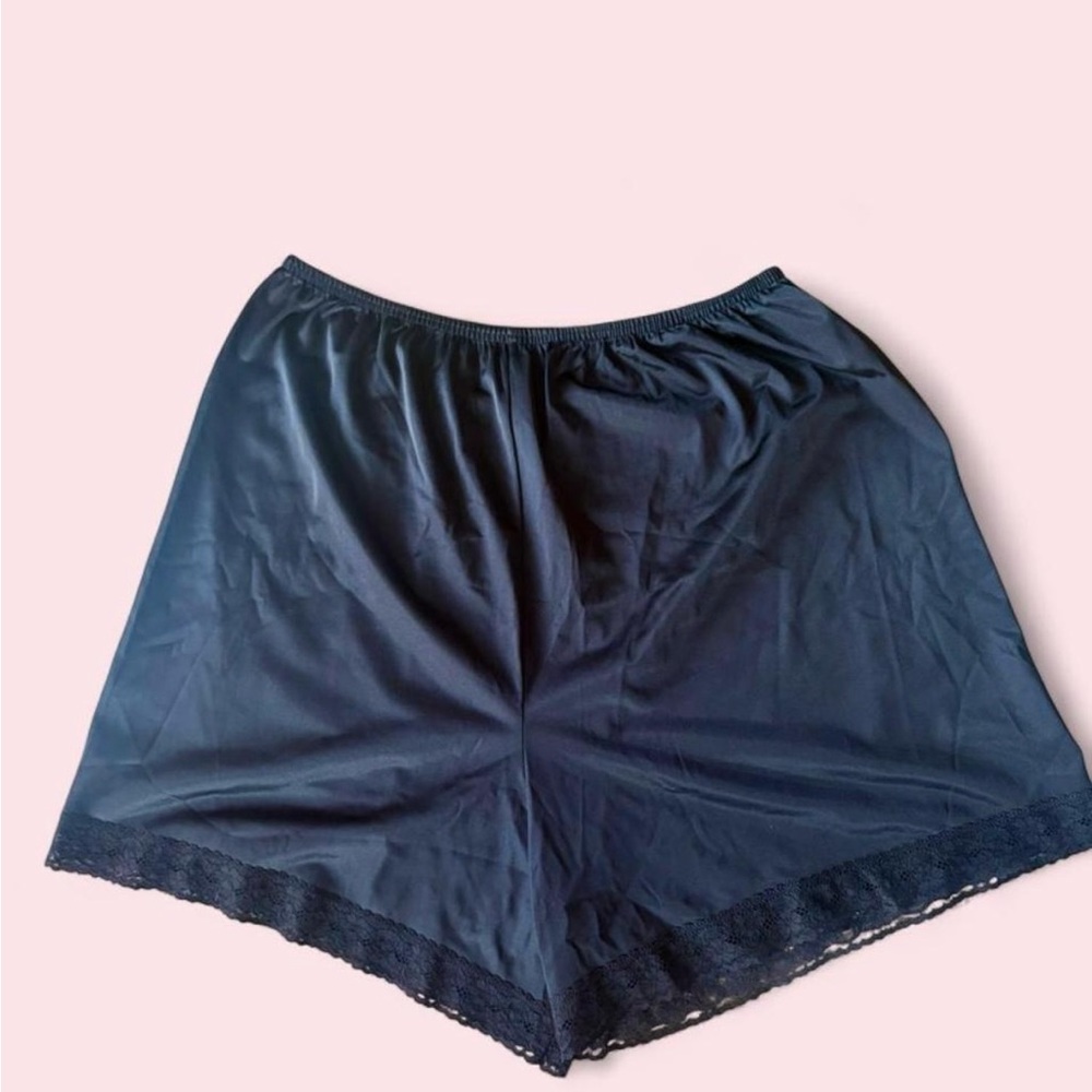 Vintage Vanity Fair Black Nylon Tap Shorts